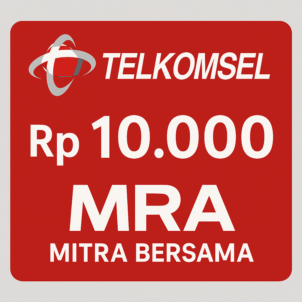 E - Voucher Pulsa Telkomsel Rp10.000,00