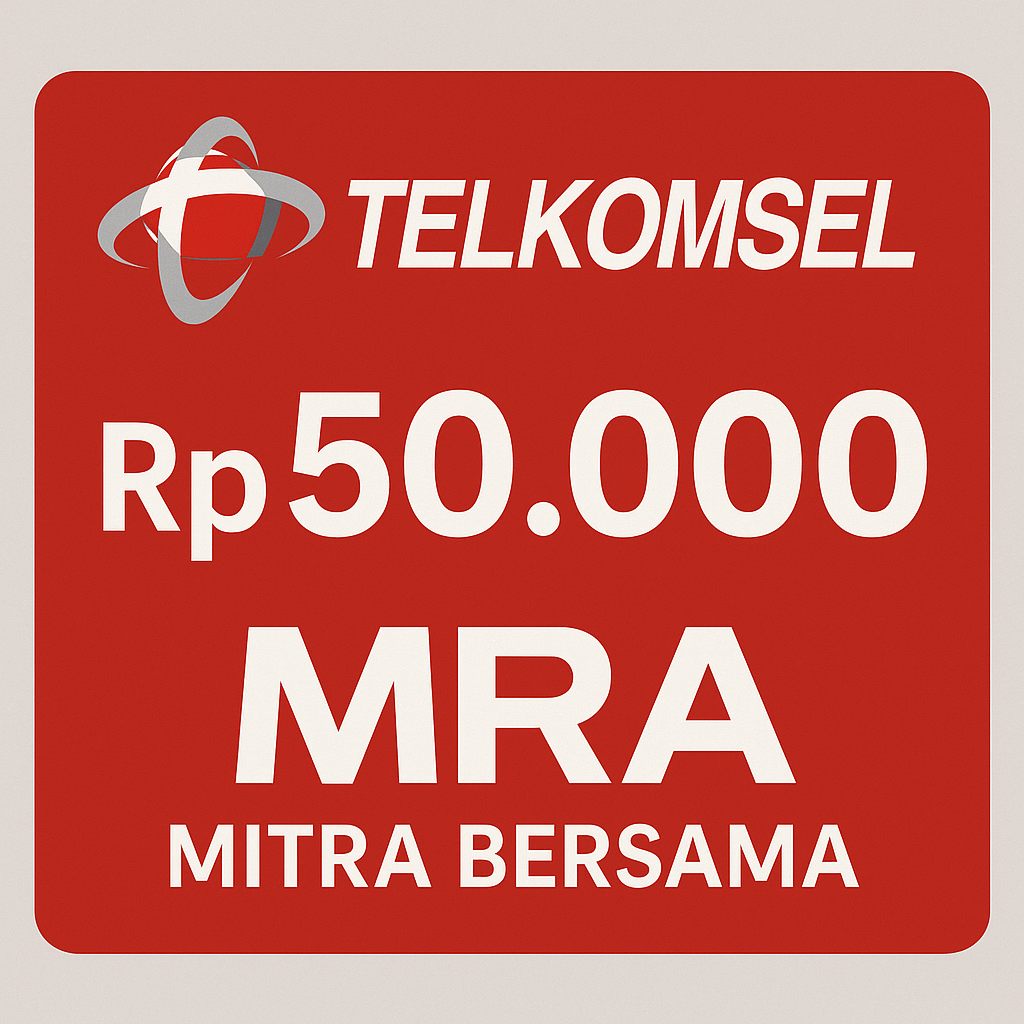 E - Voucher Pulsa Telkomsel Rp50.000,00